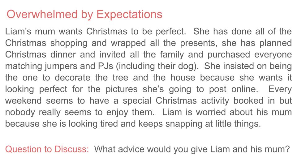 PSHE Christmas Lesson