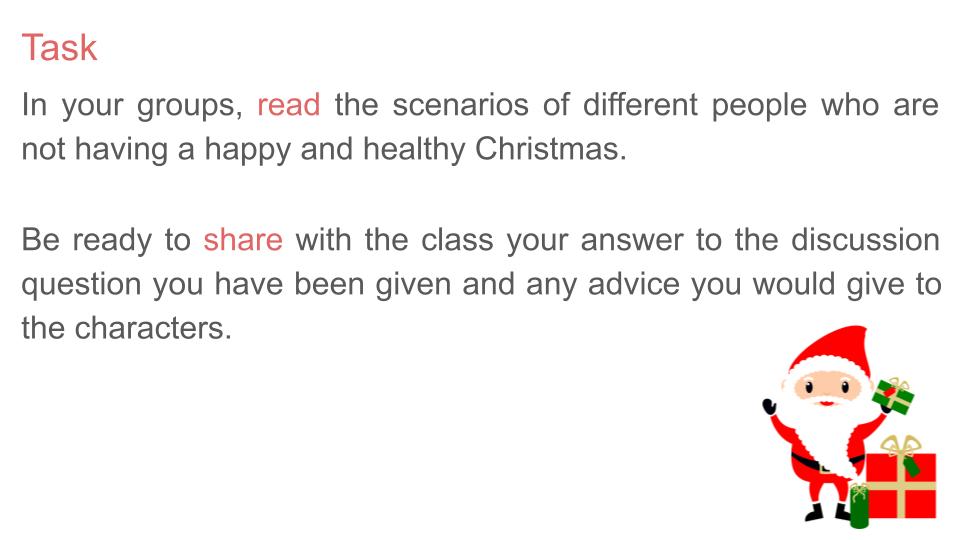 PSHE Christmas Lesson