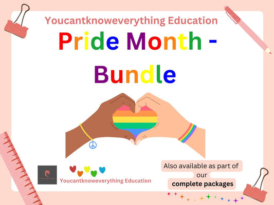 pride month bundle school lesson tutor time assembly pshe awareness
 resources.