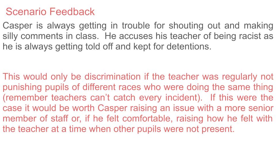 Protected Characteristics Lesson or Form Time / Assembly