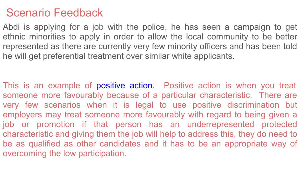 Protected Characteristics Lesson or Form Time / Assembly