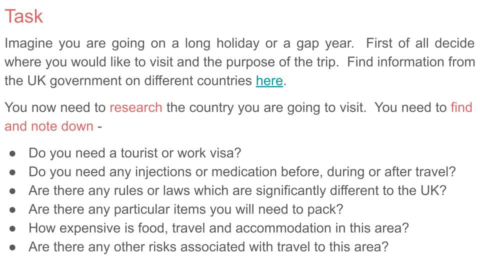 Personal Safety - Foreign Travel