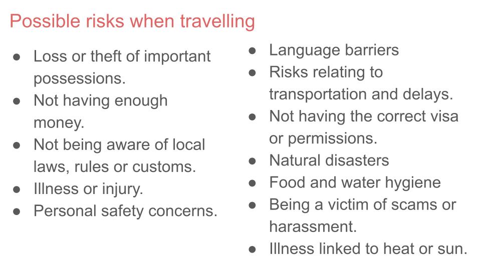 Personal Safety - Foreign Travel Lesson
