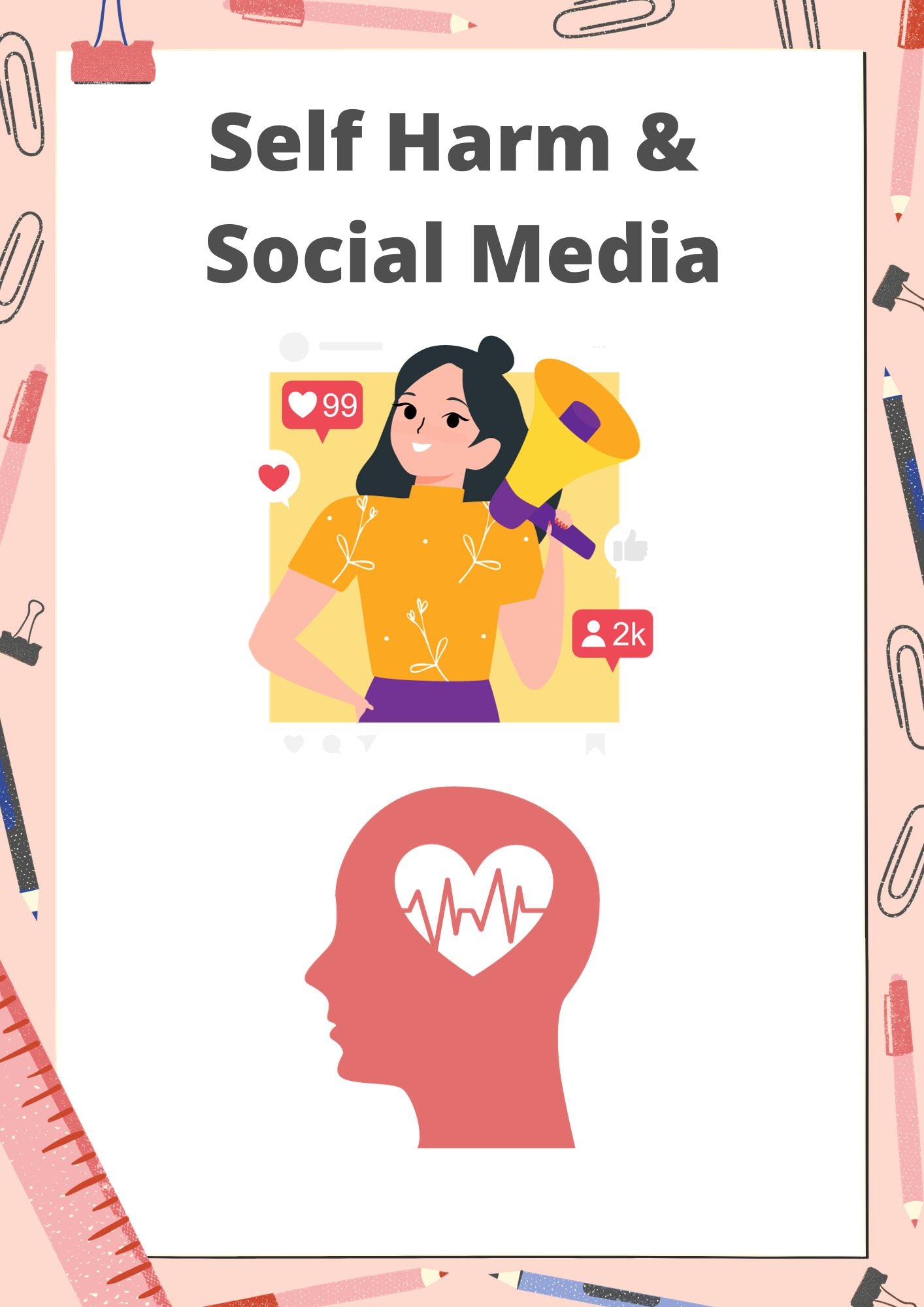 Self Harm & Social Media Lesson or Tutorial