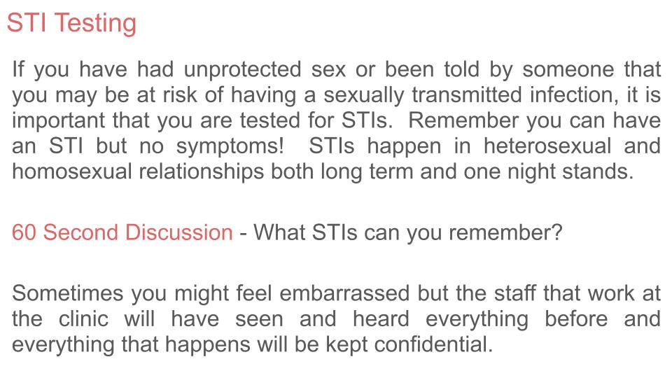 Sexual Health Clinics & STIs Tutorial