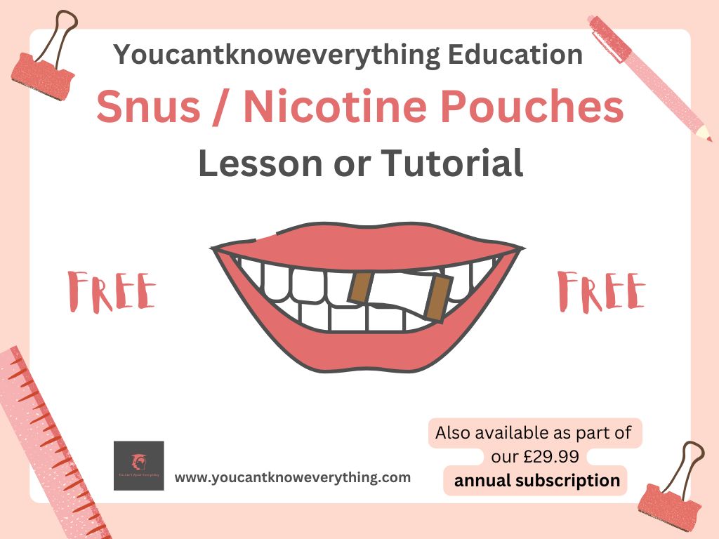 Snus / Nicotine Pouches Lesson or Tutorial