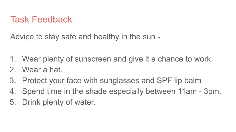Summer Safety