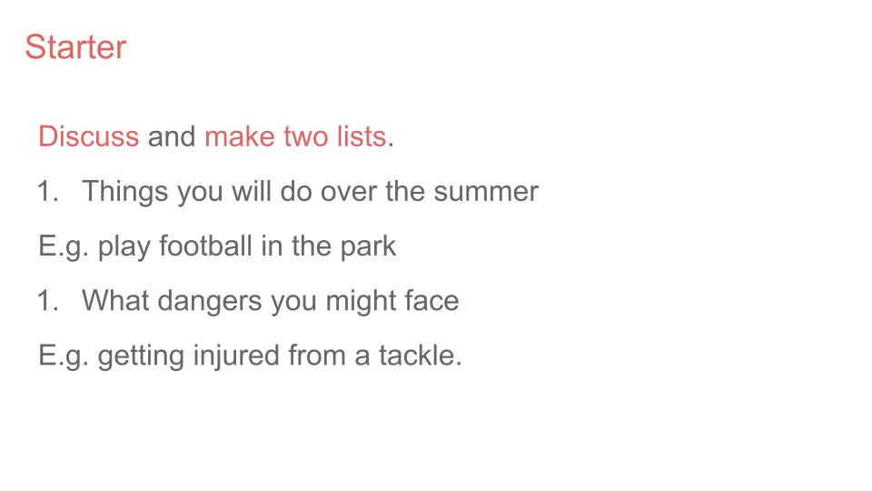 Summer Safety