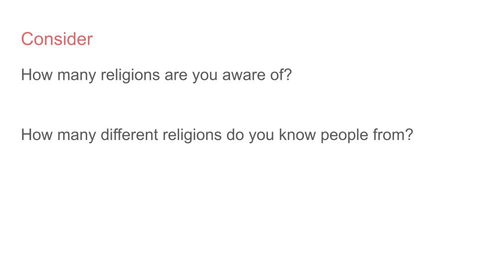 World Religions Day
